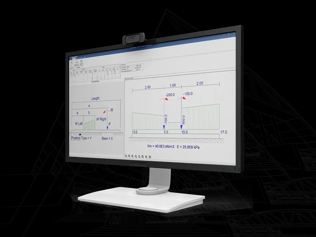 Prokon Elastic Support Beam | Elastic Foundation Beam Analysis